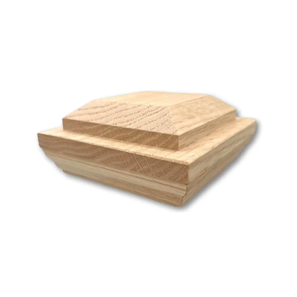 Pyramid - Red Oak Post Cap - 2" x 4-1/2" x 4-1/2" - NC11RO-P13